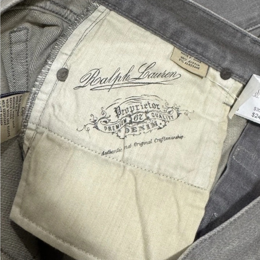 Ralph Lauren, Denim, Cotton, Gray, Skinny, Pants, Women’s, Special Edition, NWT - Picture 5 of 5